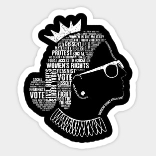 rbg white Sticker